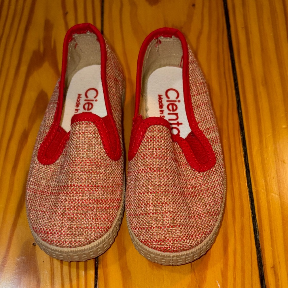 Cienta Girl’s Red Sneakers Size 22/6